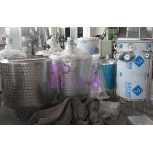 Double Wall Electric Heating Sugar Melting Pot / Tank For Soft Drink Production