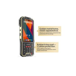 Handheld RFID Android Barcode Scanners With Display / Keypad NFC Integrated