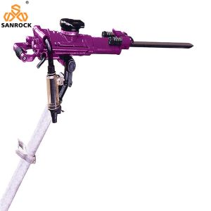 Low Air Consumption Portable Mining Pneumatic Rock Drill Air Leg Jack Hammer