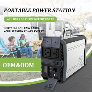 1000w Lithium Battery Solar Camping Power Station Bank USB QC3.0 For Lighting