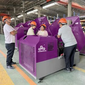 15HP Rotary Screw Air Compressor Diesel Driven Mobile Single Screw Air