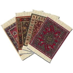 CM-007 Rubber Back Coasters Table Cover Oriental Fabric Mat Drink Mats Coaster