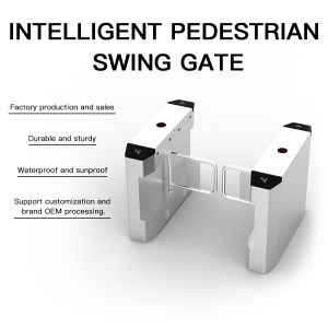 HCW CW426 Stainless Steel Swing Turnstile Gate with 600-1400mm Channel Width 1