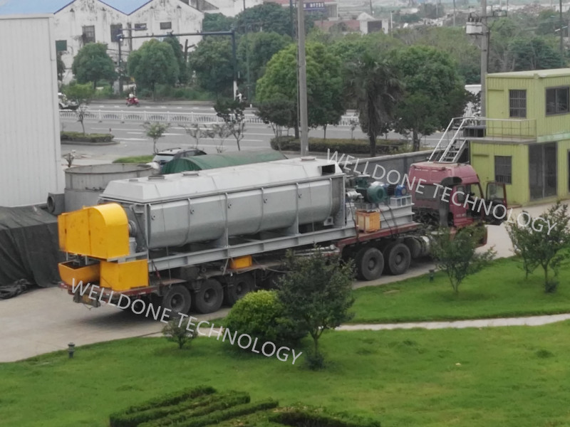 SUS316L 150KGS/Batch CS Vacuum Paddle Dryer Explosion proof