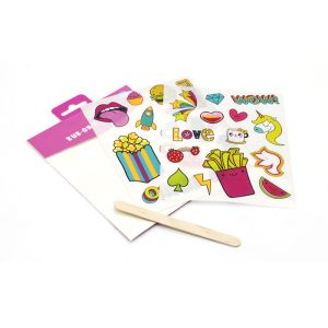 Custom Logo Stickers Dry Transfer Temporary Custom Tattoo Stickers 4 * 5.8 Cm