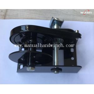 Small Black 800lbs Automatic Brake Manual Lifting Winch , Trailer Hand Winch To