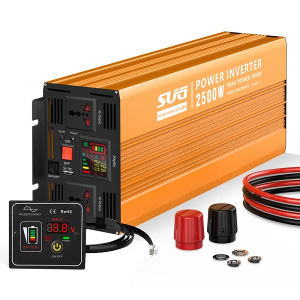 FCC DC To AC 2500W Output Voltage Pure Sine Wave Solar Inverter For Solar Power