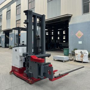KAD Seat Mounted 2000kg Capacity 3 Way Electric Pallet Stacker For Narrow Aisles