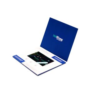 Electronic digital video folder brochure in printing with LCD Screen