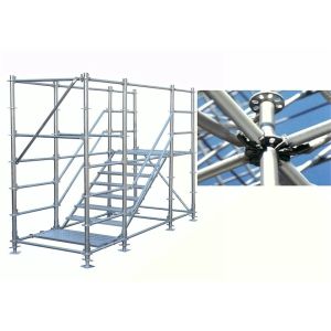 Vertical Ringlock Scaffolding System Strong Pipe Support Scaffolding