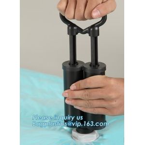 Tote Stand Up Pouch Storage Pocket Compression Bedding Embossed Design