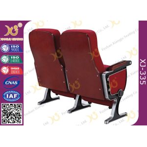 Aluminum Leg Stackable Auditorium Chairs With ABS Tablet / Tip Up Seat