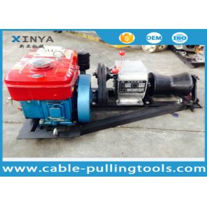Power Construction Cable Winch Puller With Water Cooled Diesel Engine