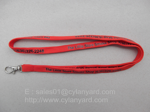 Inexpensive Tube lanyard with metal swivel hook