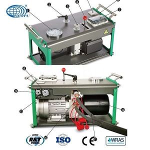 PVDF PE Manual Butt Fusion Welding Machine Equipment With Temperature Control