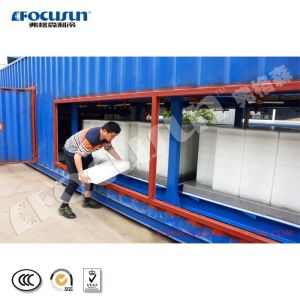40ft Containerized 20TPD Block Ice Machine with 2.7kw 124.3kw Power 11800*2300