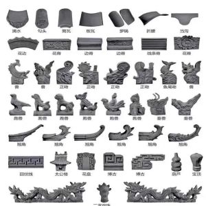 Authentic Chinese Grey Clay Roof Shingles Weather Resistant Timeless Charm