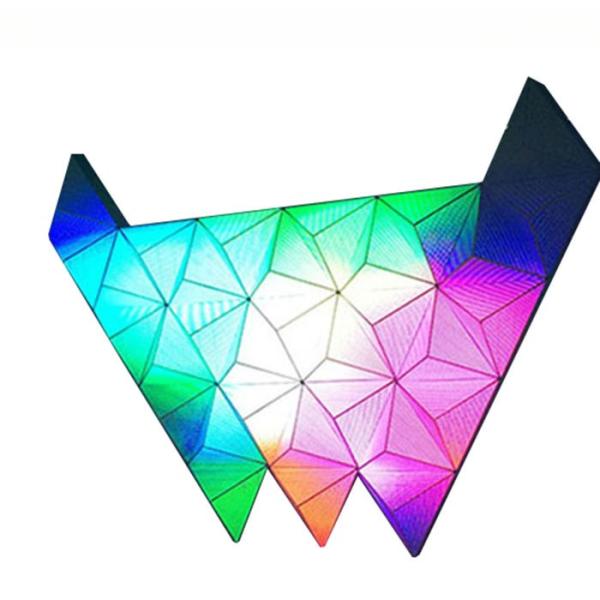 Quality High Brightness Indoor 3d LED Triangular DJ Screen for Nightclub Stage Pub Visual Effects for sale