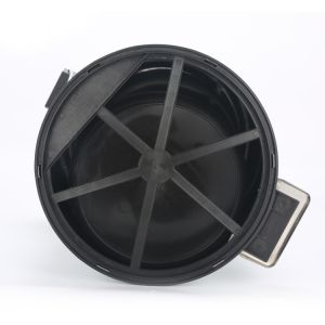 Rolling Cover Type SS Round Trash Bin with Foot Pedal Stainless Steel Trash Can