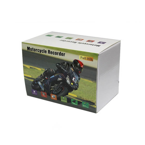720P Motorcycle Dashcam Recorder dual lens dvr camera with remote controller