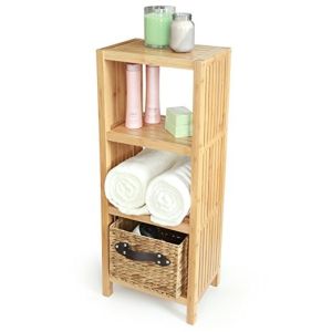 Home Storage Bamboo Racks And Holders 4 Layer Bamboo Shelf Rack 2-50mm Thickness