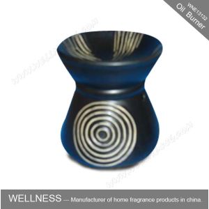 Different Classic Shaped Ceramic Aroma Oil Burner With Spiral Pattern