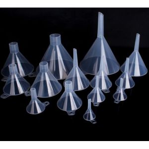 Disposable Plastic Consumable Lab Funnels Clear Plastic Funnel, Transparent PP