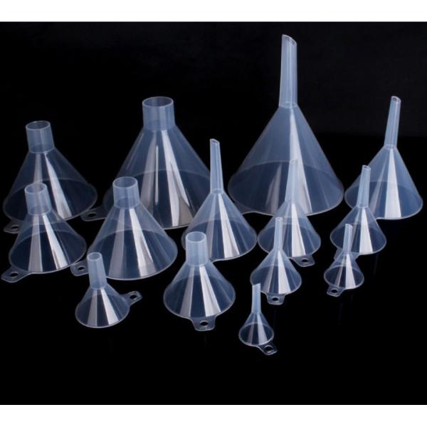 Disposable Plastic Consumable Lab Funnels Clear Plastic Funnel, Transparent PP