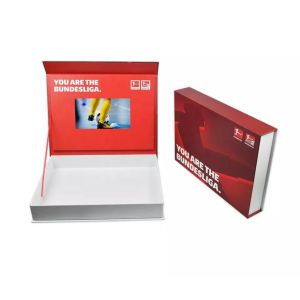 Upload Your Video Lcd Paper Box/Video Flower Box HD Screen Gift 4.3 5 7 Inch