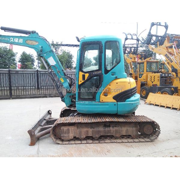 Japan quality used excavator Kubota 161 small 6.1 ton mini second hand crawler excavator