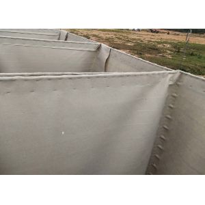 Military Hesco defensive bastion for army and flood control with razor wire with