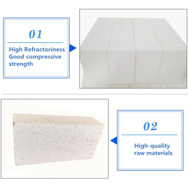Standard Size High Purity Mullite Insulating Light Weight Fire Brick for Industrial Furnace