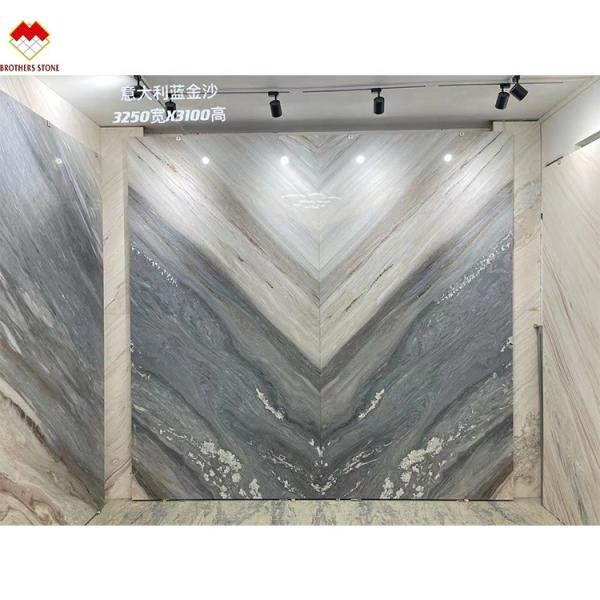 Big Slab Stone Form Palissandro Blue Marble for Apartment Wall and Floor