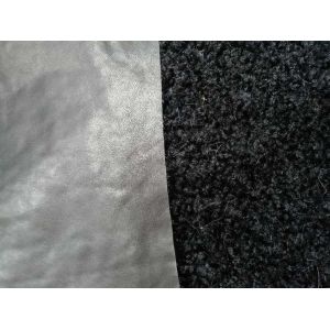 Wholesale Black curly lamb wool composite leather&amp;870gsm from china suppliers