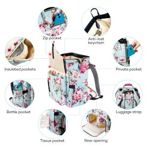 Durable Multifunction Nappy Custom Travel Diaper Bag Large Capacity Waterproof