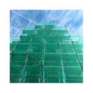 High Rise Construction site scaffolding Mesh Braided Debris Green Safety Net for