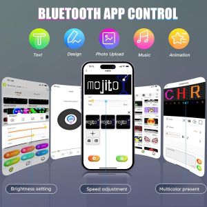 Portable Pixel RGB LED Matrix Panel Digital Message Screen for Flexible