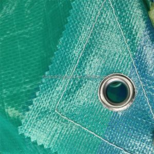 Waterproof Dustproof Stripe Grid PE Tarpaulin for Item Covering and Sunlight