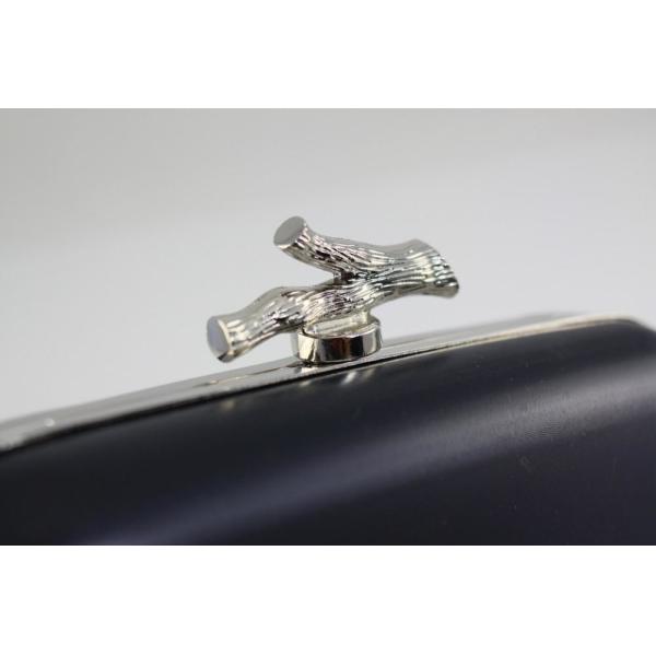 Twig Clasp Silver Purse Frame