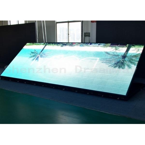 Iron Cabinet Outdoor LED Signs High Resolution 6mm Pixel Pitch With Front