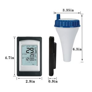 Multifunctional Pool Wireless Thermometer For Indoor Bathtub And Outdoor