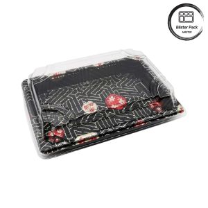 Premium Japanese Style Disposable Plastic Sushi Tray Ideal for Professional and