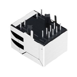 48F-01GYDP2NL 1000 Base-T Integrated Magnetics Ethernet RJ45 Connector