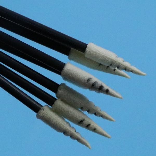 751 Lint Free Spiral Pointed Small Cleanroom Swab Car Cleaning Foam Swab with