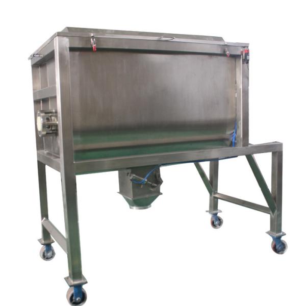 Coffee Powder Ribbon Mixer Machine Manual Discharging Way Mirror Polished Mixing