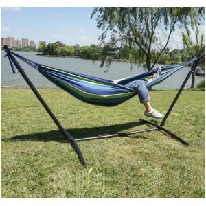 Qingdao Port Folding Camping Double Hammock Stand with Storage Bag Modern Style