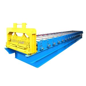 Steel PPGI Roofing Sheet Roll Forming Machine , Strong Frame Standing Seam Roll