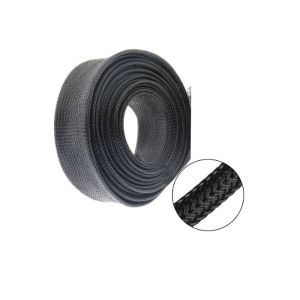 Wear Proof PET Expandable Braided Sleeving Cable High Strength Harness Usage