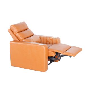 Stylish Foam Home Theater Sofa Seating , Media Room Reclining Sofa With Rocking