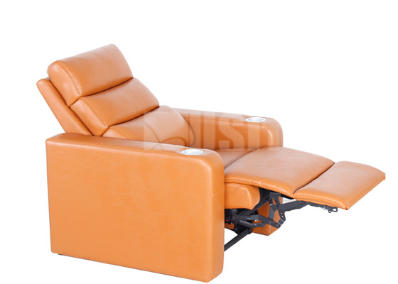 Stylish Foam Home Theater Sofa Seating , Media Room Reclining Sofa With Rocking